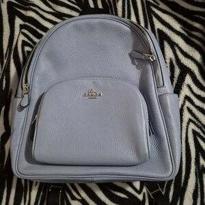 Coach Light Blue Leather Backpack